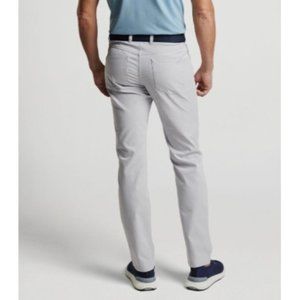 Peter Millar Mens Crown Sport ebb Performance 5 Pocket Pants Size 38/32 Gray NEW